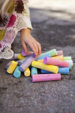 Removing Sidewalk Chalk Stains